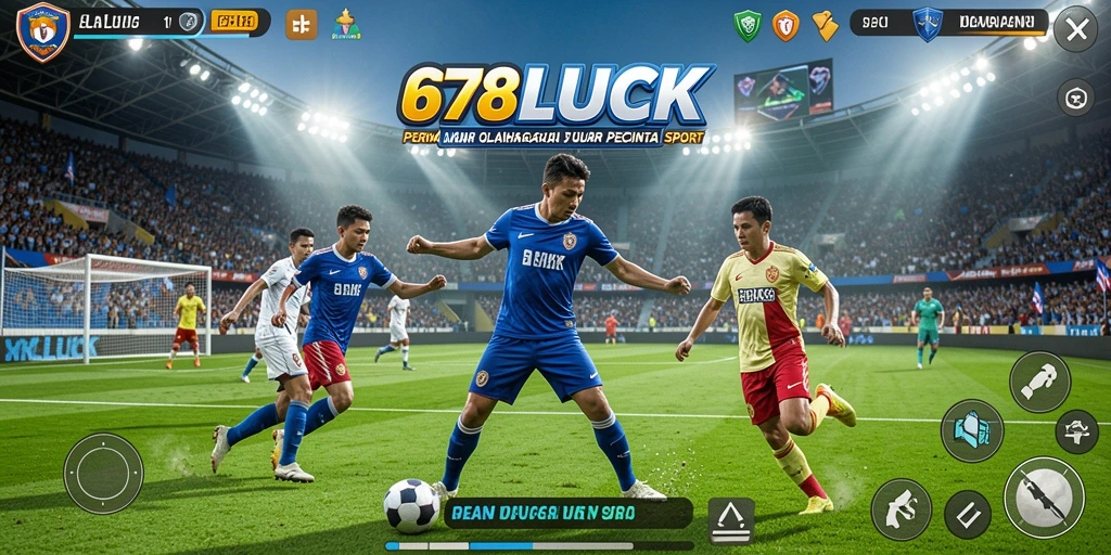 Screenshot gameplay 678LUCK menampilkan aksi olahraga yang mendebarkan.