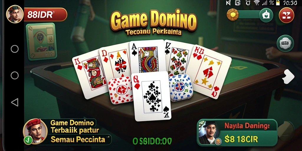 Tampilan menarik dari gameplay Domino di 88IDR.