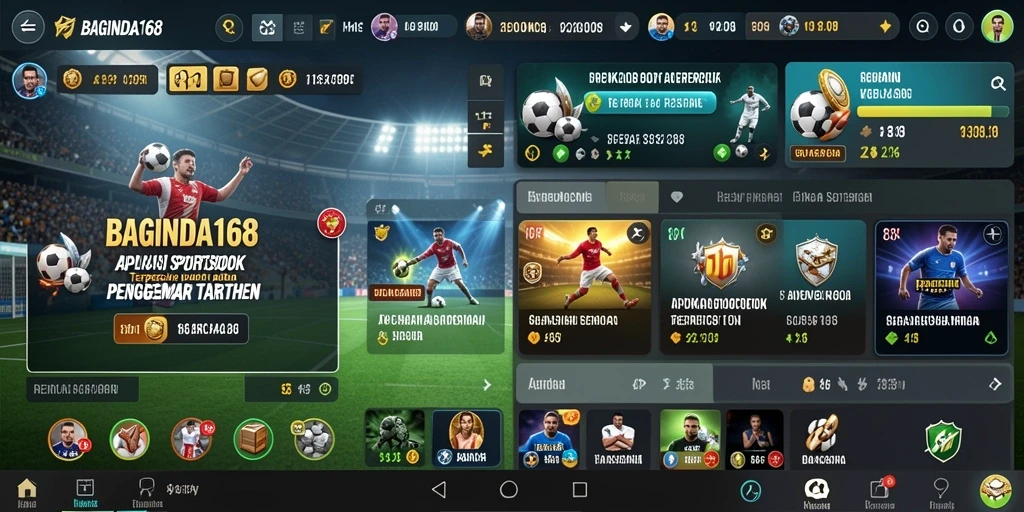Tampilan gameplay menarik dari aplikasi Sportsbook BAGINDA168.