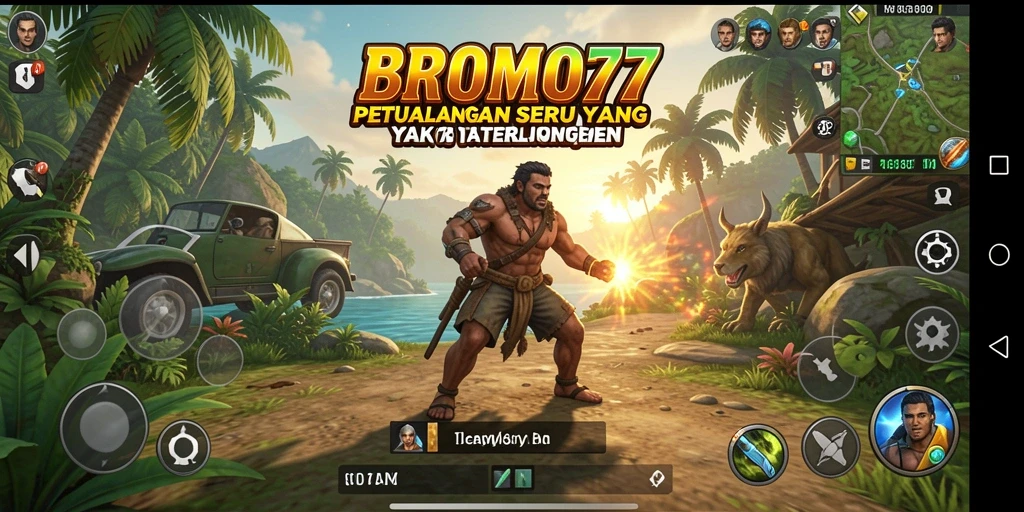 Tampilan gameplay petualangan dari BROMO77 yang menakjubkan.