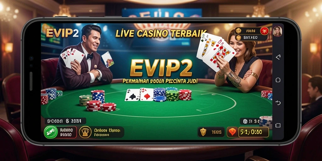 Tampilan gameplay seru dalam aplikasi Live Casino EVIP2.