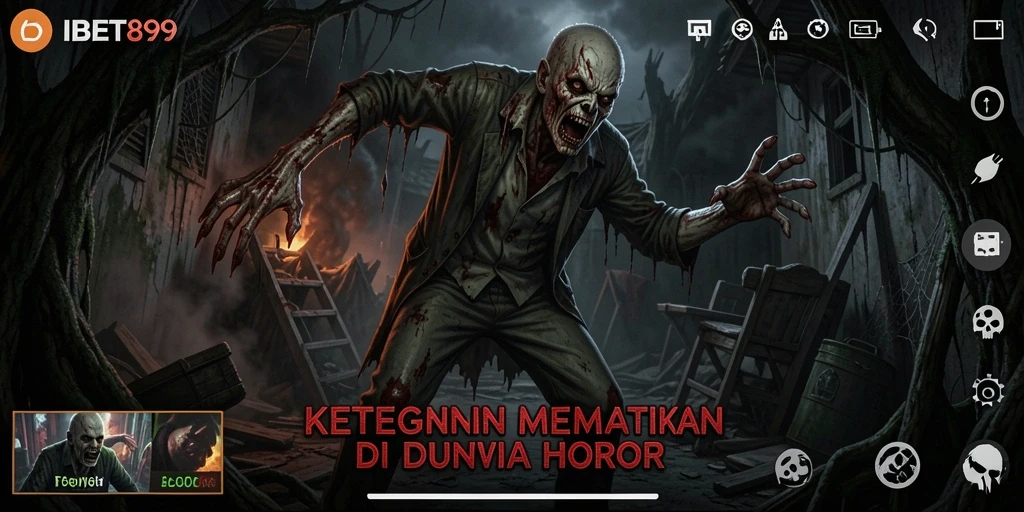 Tampilan gameplay mendebarkan di dunia horor IBET899.