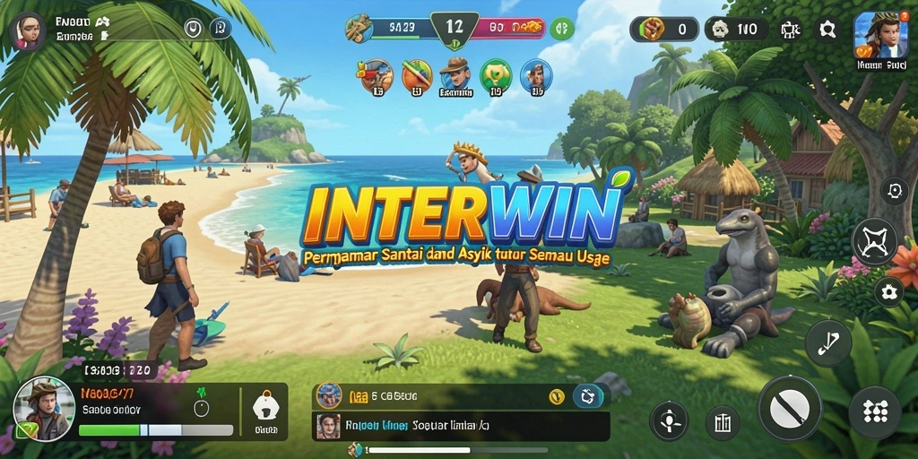 Tampilan gameplay yang menarik dan penuh warna dari INTERWIN.