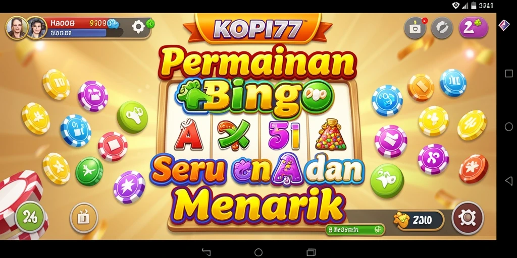 Tampilan gameplay yang menarik di KOPI77 dengan suasana Bingo yang seru.