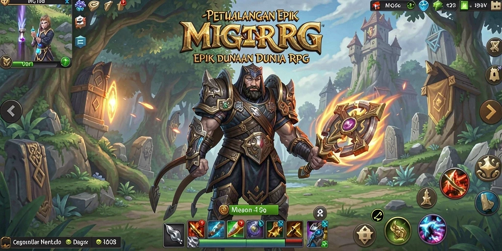 Tampilan gameplay RPG yang menakjubkan dan mendebarkan.