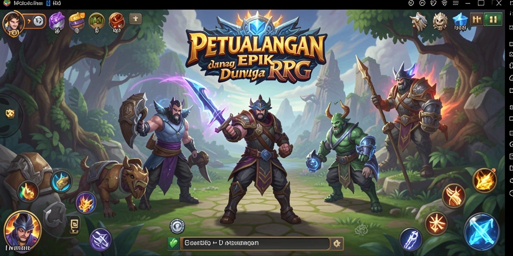 Gameplay RPG MPOID dengan pertarungan yang dinamis dan karakter yang unik.