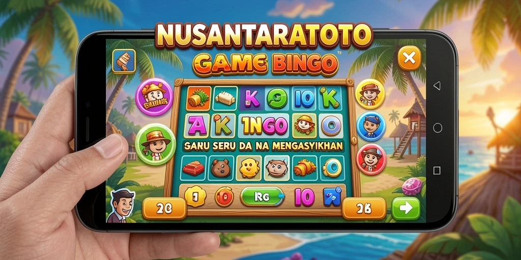 Screenshot gameplay NUSANTARATOTO yang menampilkan momen seru permainan Bingo.