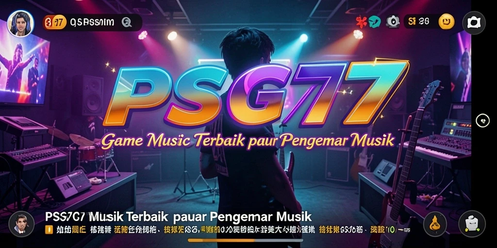 Tampilan gameplay PSG77 dengan interaksi musik yang seru.