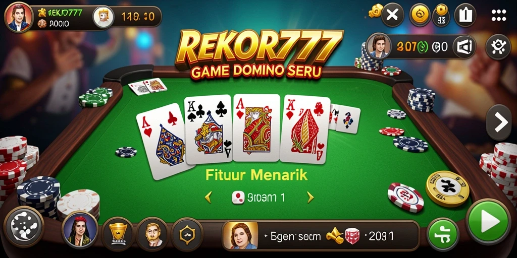 Tampilan gameplay menarik dari REKOR777 dengan dominasi strategi domino.