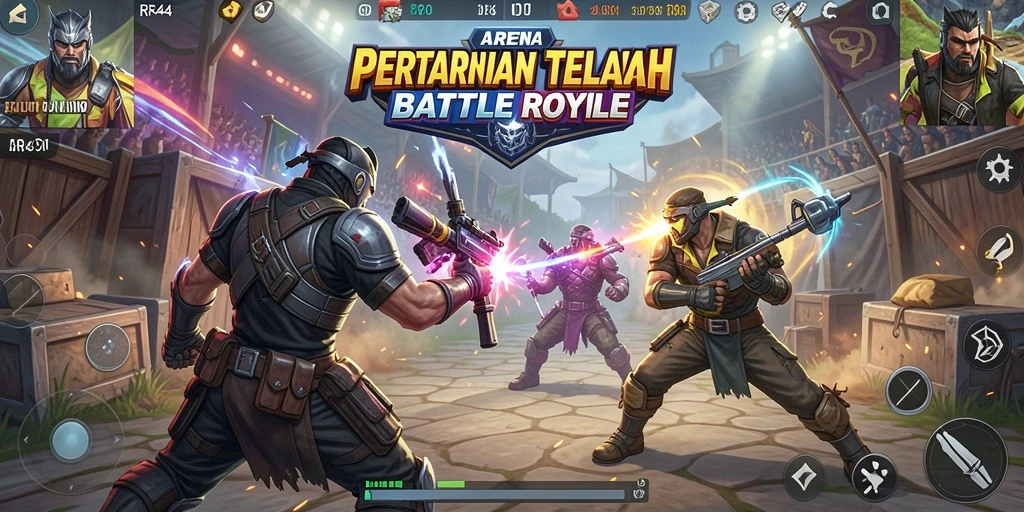 Gameplay menarik RR44 di arena pertempuran Battle Royale.