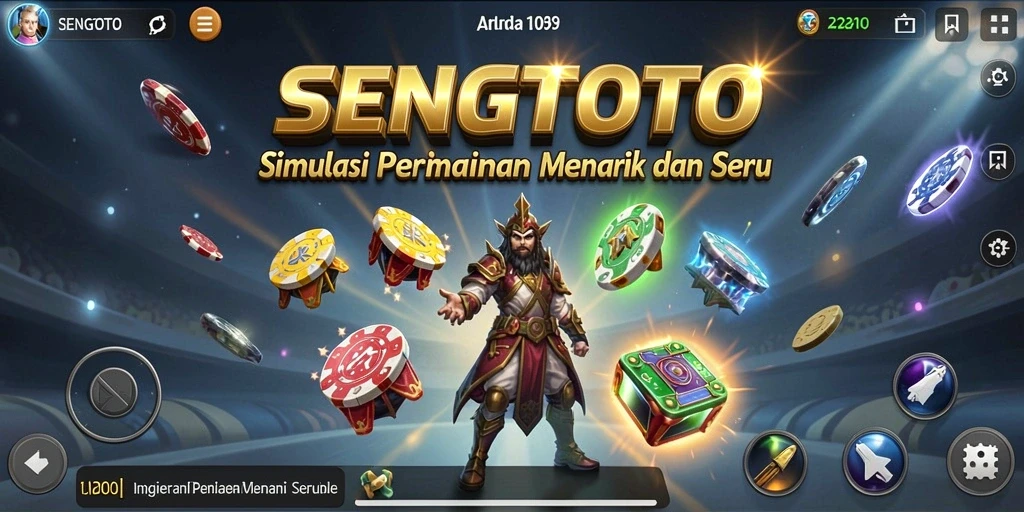 Screenshot SENGTOTO menunjukkan gameplay yang dinamis dan menarik.