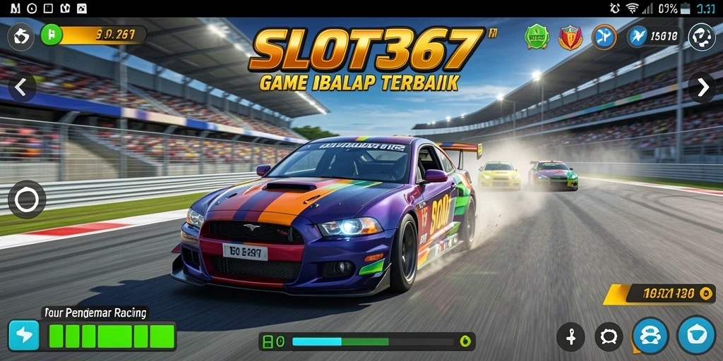 Gameplay SLOT367 menampilkan aksi balapan yang seru dan mendebarkan.